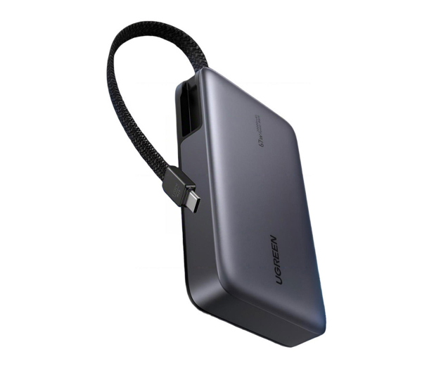 UGREEN Powerbank 20000mAh PB550 USB + USB-C 67W wbudowany kabel - 1513448 - zdjęcie